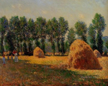  paja Lienzo - Pajares en Giverny Claude Monet
